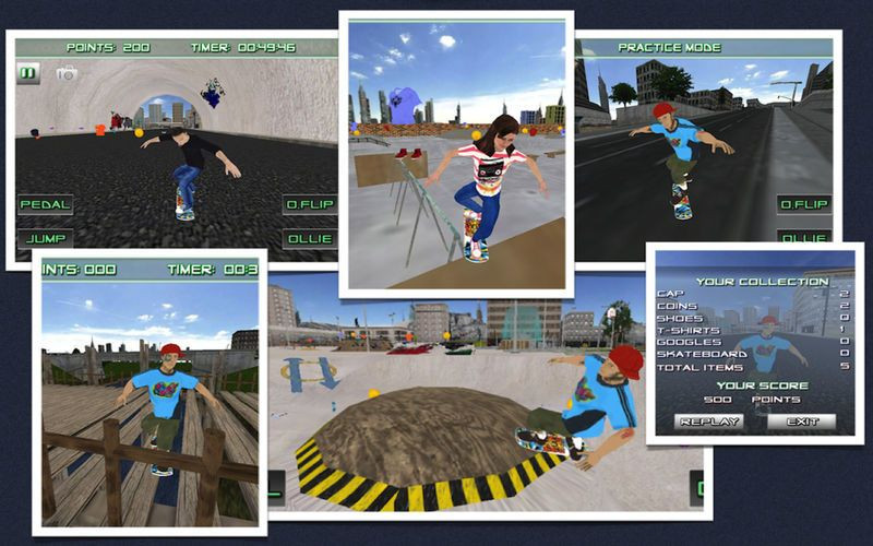 Skateboard 3D - Skater Die Hard Skate Boarding Game - кадр 1