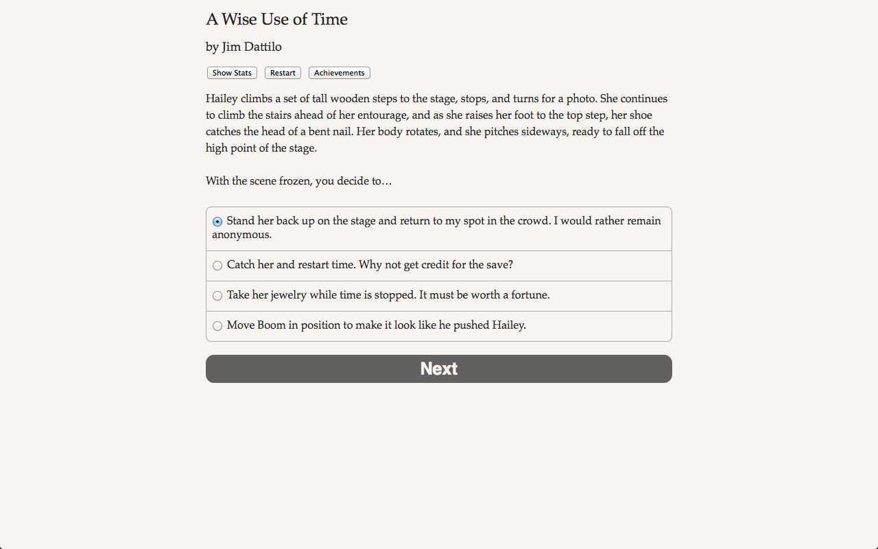 A Wise Use of Time - кадр 1