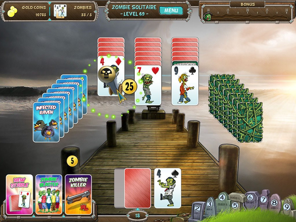 Zombie Solitaire (itch) - кадр 1