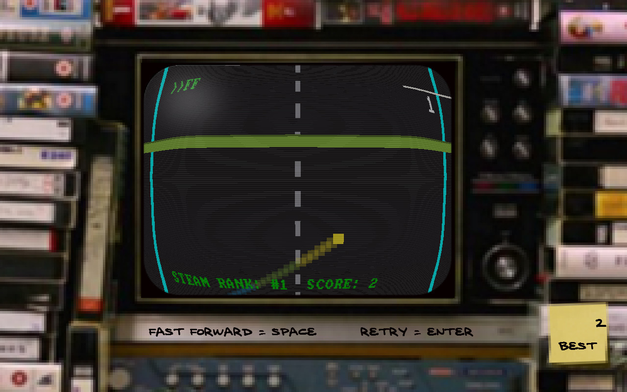 FIRST STEAM GAME VHS - COLOR RETRO RACER: MILES CHALLENGE - кадр 2