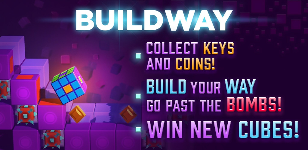 Build Way 3D Arcade retro cube runner puzzle game (itch) - кадр 1