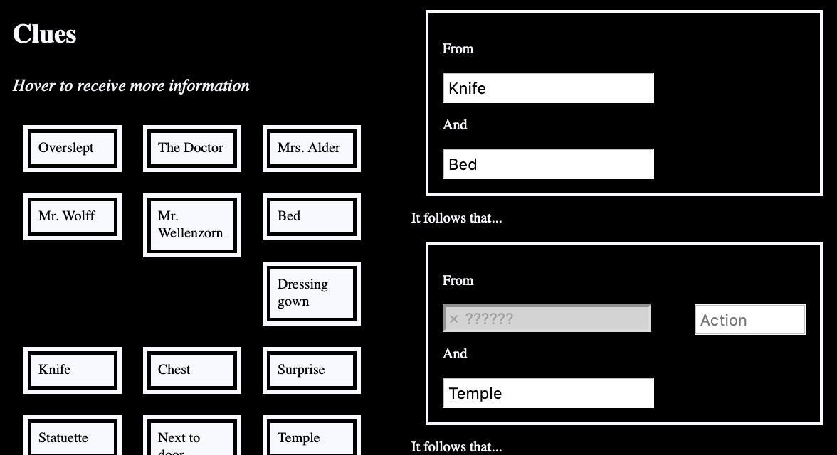 Domino of Evidence (itch) - кадр 1