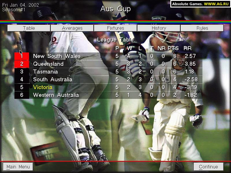 Michael Vaughan's Championship Cricket Manager - кадр 1