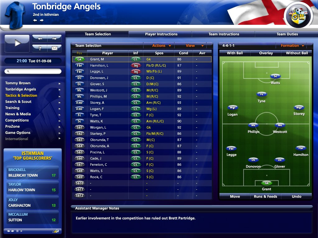 Championship Manager 2009 - кадр 2