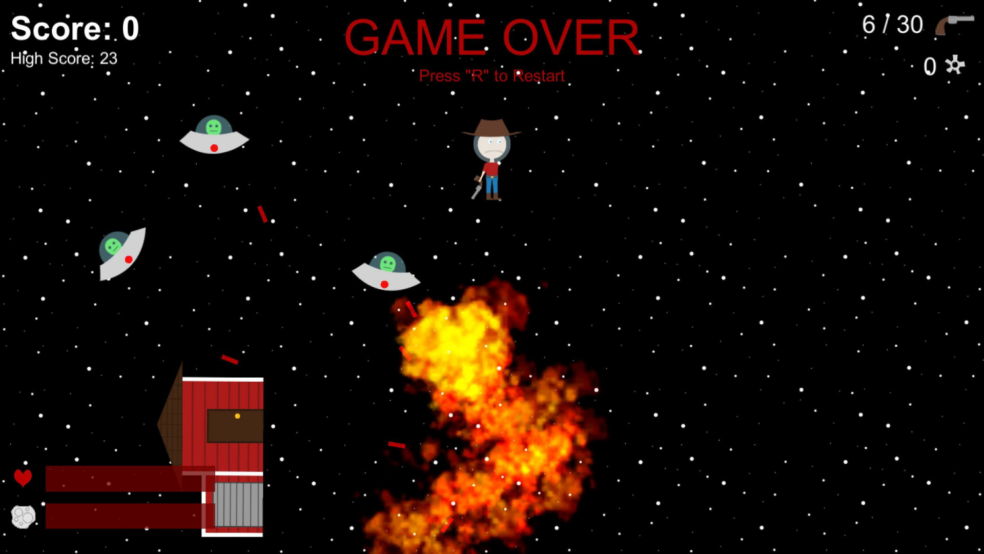 LD38 - Space Cowboy's Last Stand (itch) - кадр 2