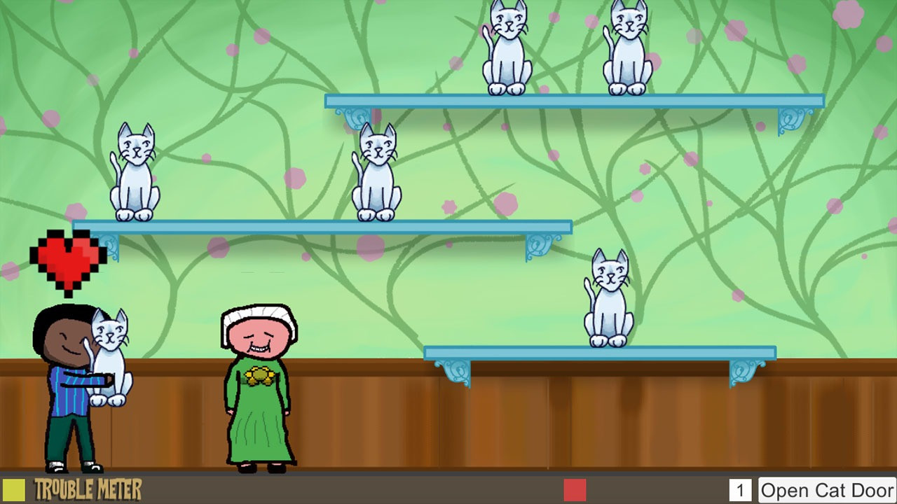 Granny Fran's Feline Frenzy (itch) - кадр 1