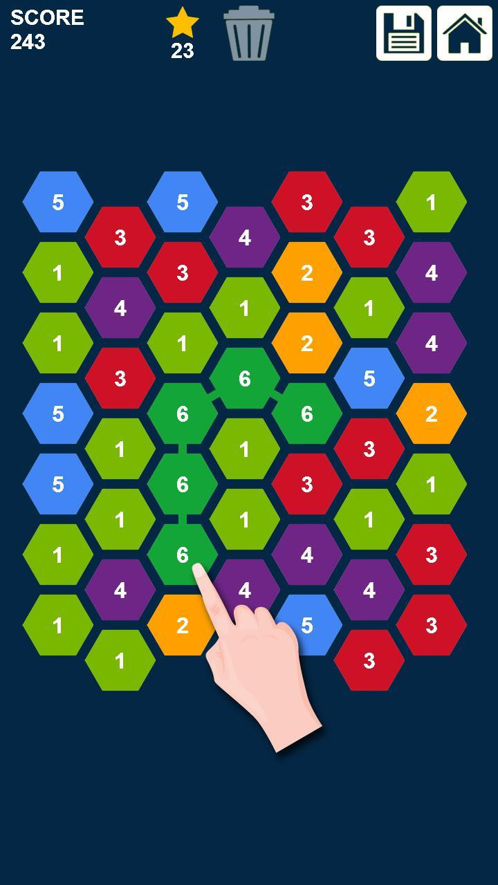 Hexagons: Connect and Merge Numbers (itch) - кадр 3
