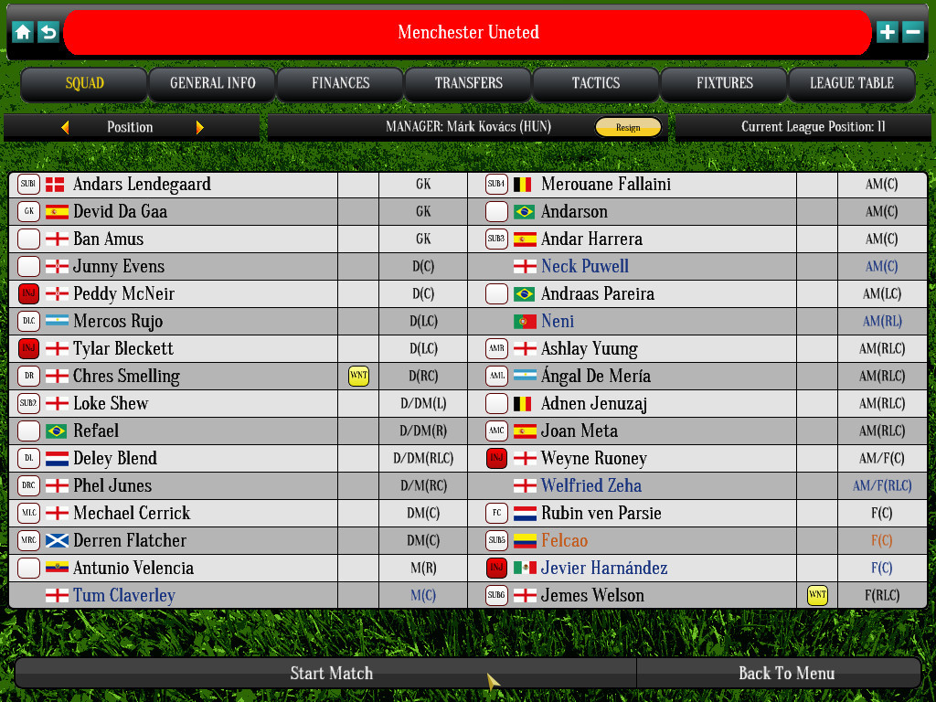 Global Soccer Manager - кадр 2