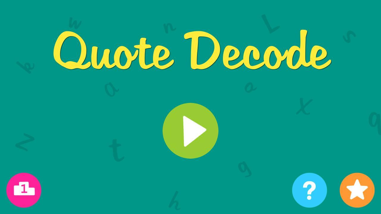Quote Decode - Quote Game (itch) - кадр 1