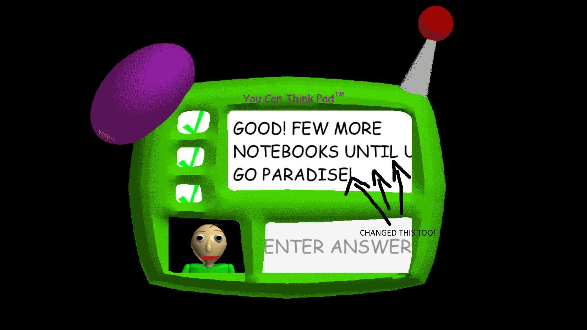 Baldi's Basics in Education and Learning (Changed more codes edition) (itch) - кадр 2