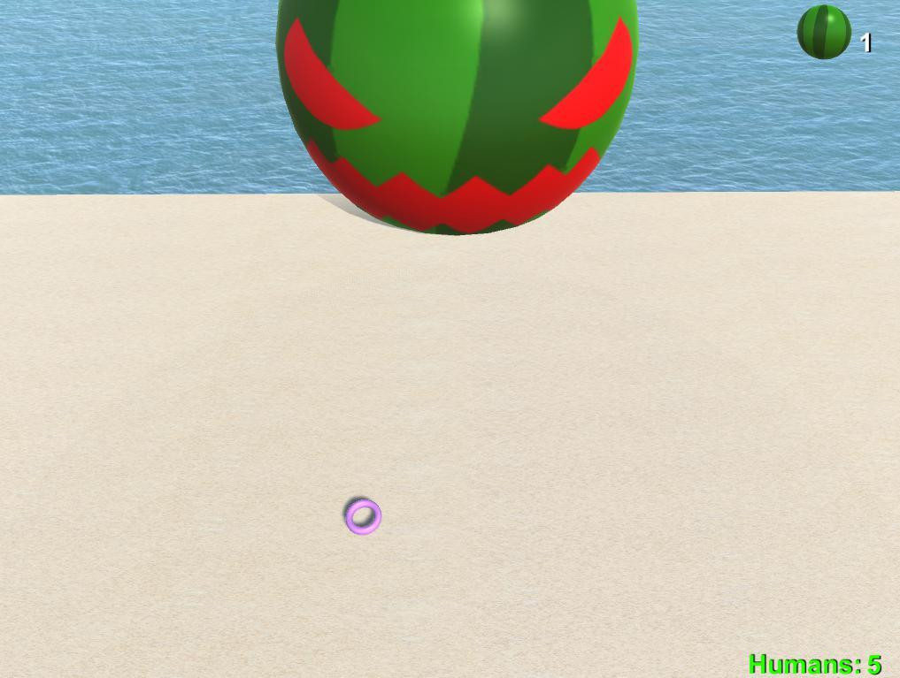 Beach Defender: Attack of the Watermelons (itch) - кадр 1