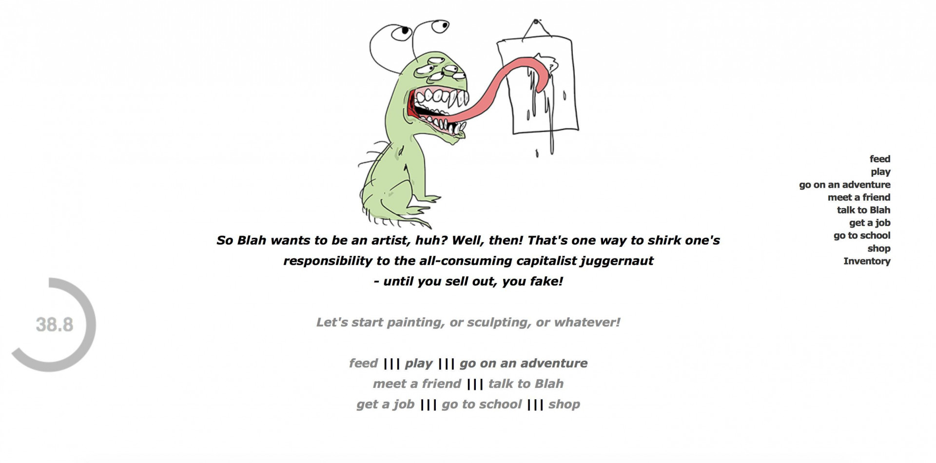 Blork: The 60 Second Pet! (itch) - кадр 2