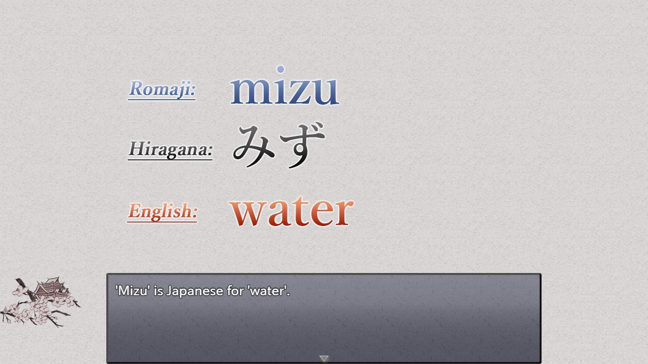 Learn Japanese To Survive - Hiragana Battle (itch) - кадр 1