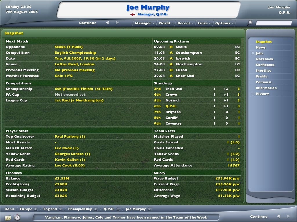Football Manager 2006 - кадр 8
