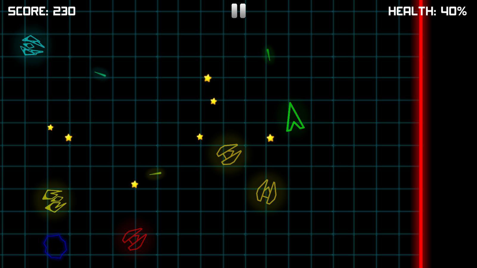 Neon Space Fighter - shooting asteroids and spaceships (itch) - кадр 10