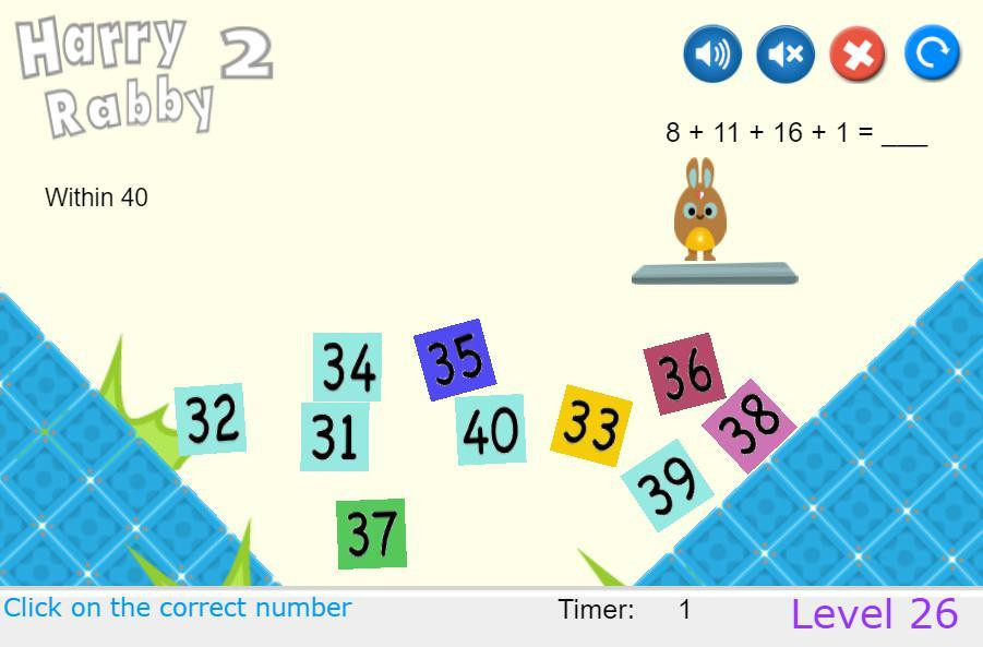 HarryRabby Elementary Math - Adding 4 Numbers (itch) - кадр 2