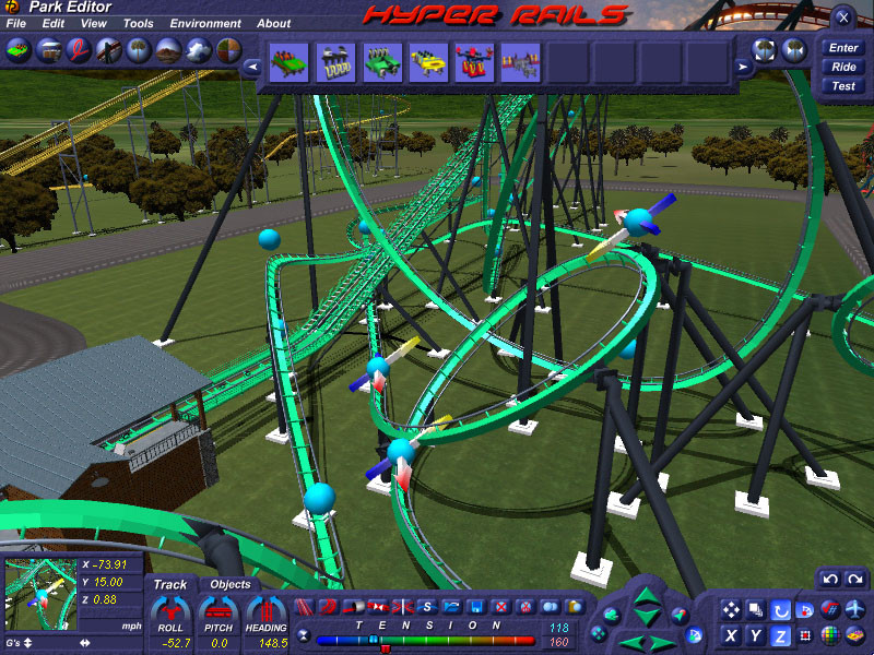 Hyper Rails: Advanced 3D Roller Coaster Design - кадр 7