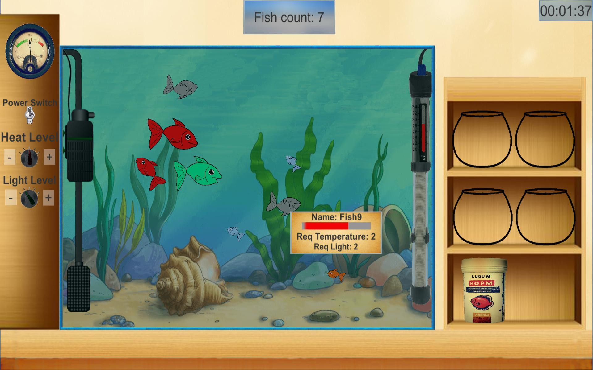 Aquarium Simulator for Ludum Dare 38 (itch) - кадр 1