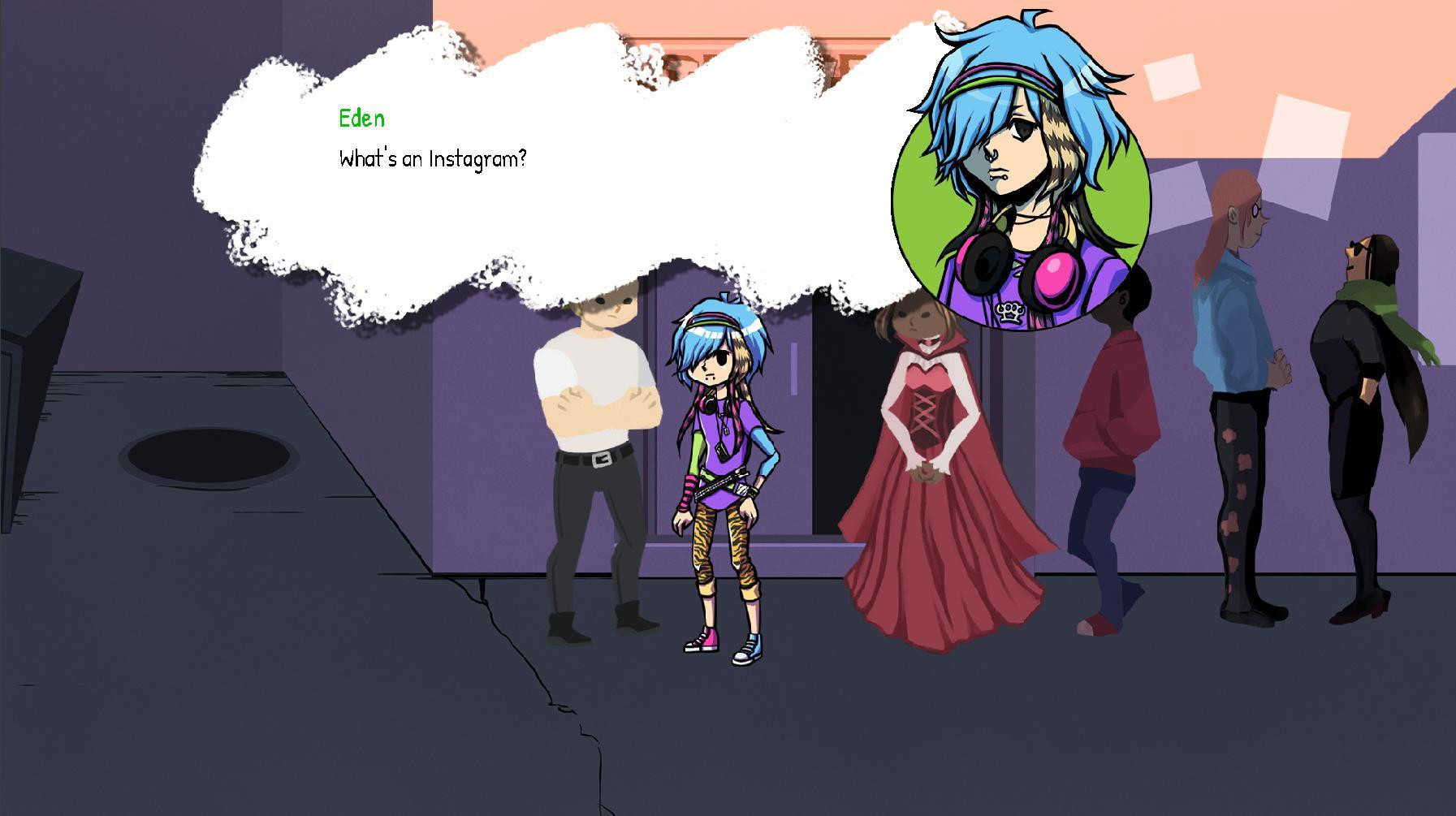 I DON'T CARE about your cliche scene vampire bullshit (itch) - кадр 1