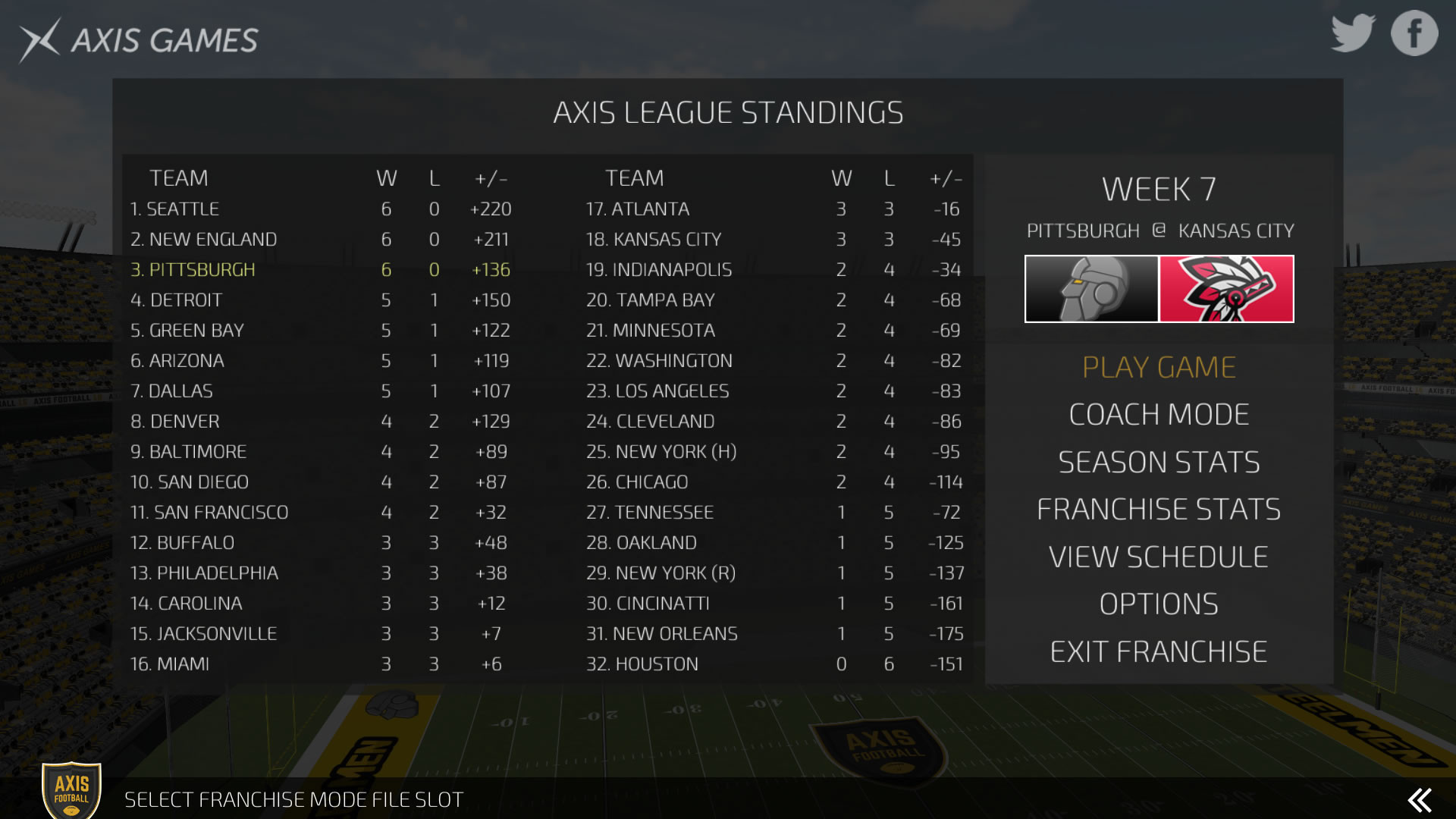 Axis Football 2016 - кадр 4