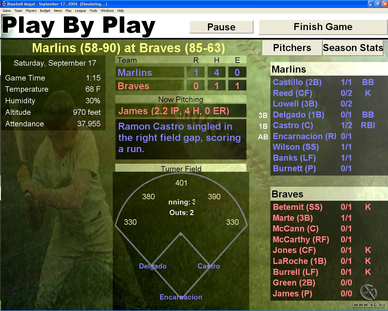 Baseball Mogul 2006 - кадр 8