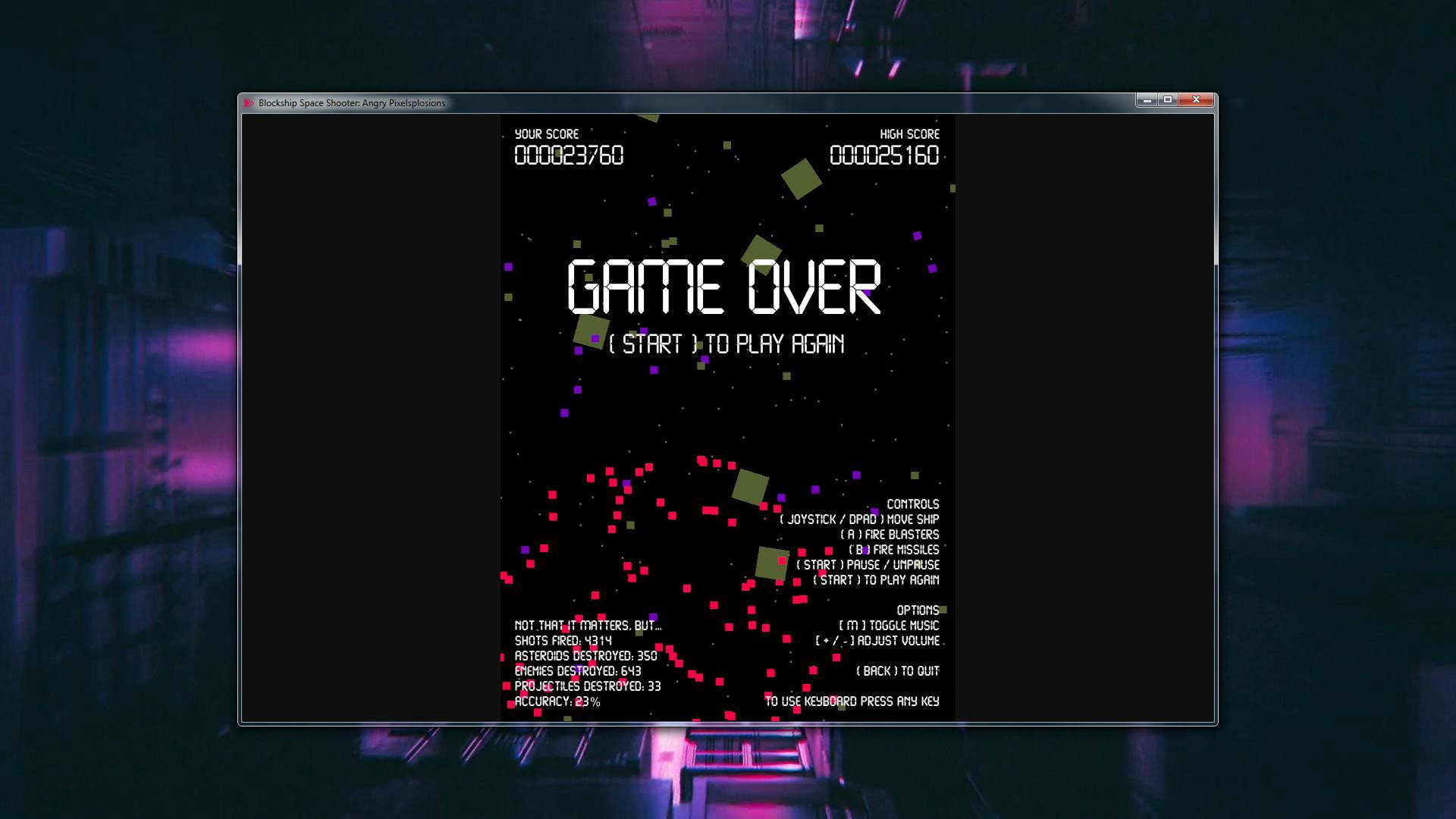 Blockship Space Shooter: Angry Pixelsplosions (itch) - кадр 1