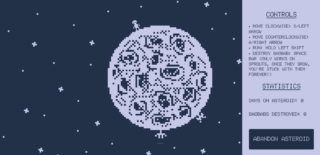 Asteroid B-612 (itch) - кадр 1