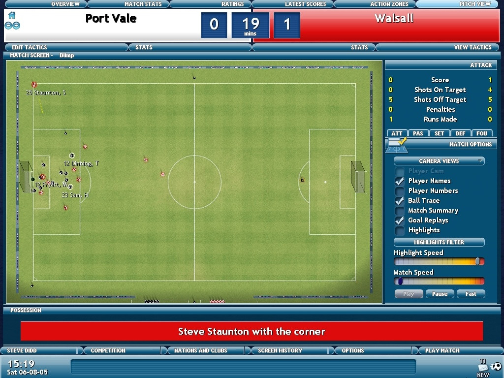 Championship Manager 2006 - кадр 3