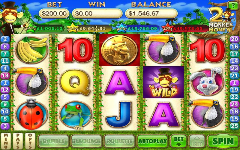Monkey Money 2 Slots for Mac - кадр 1