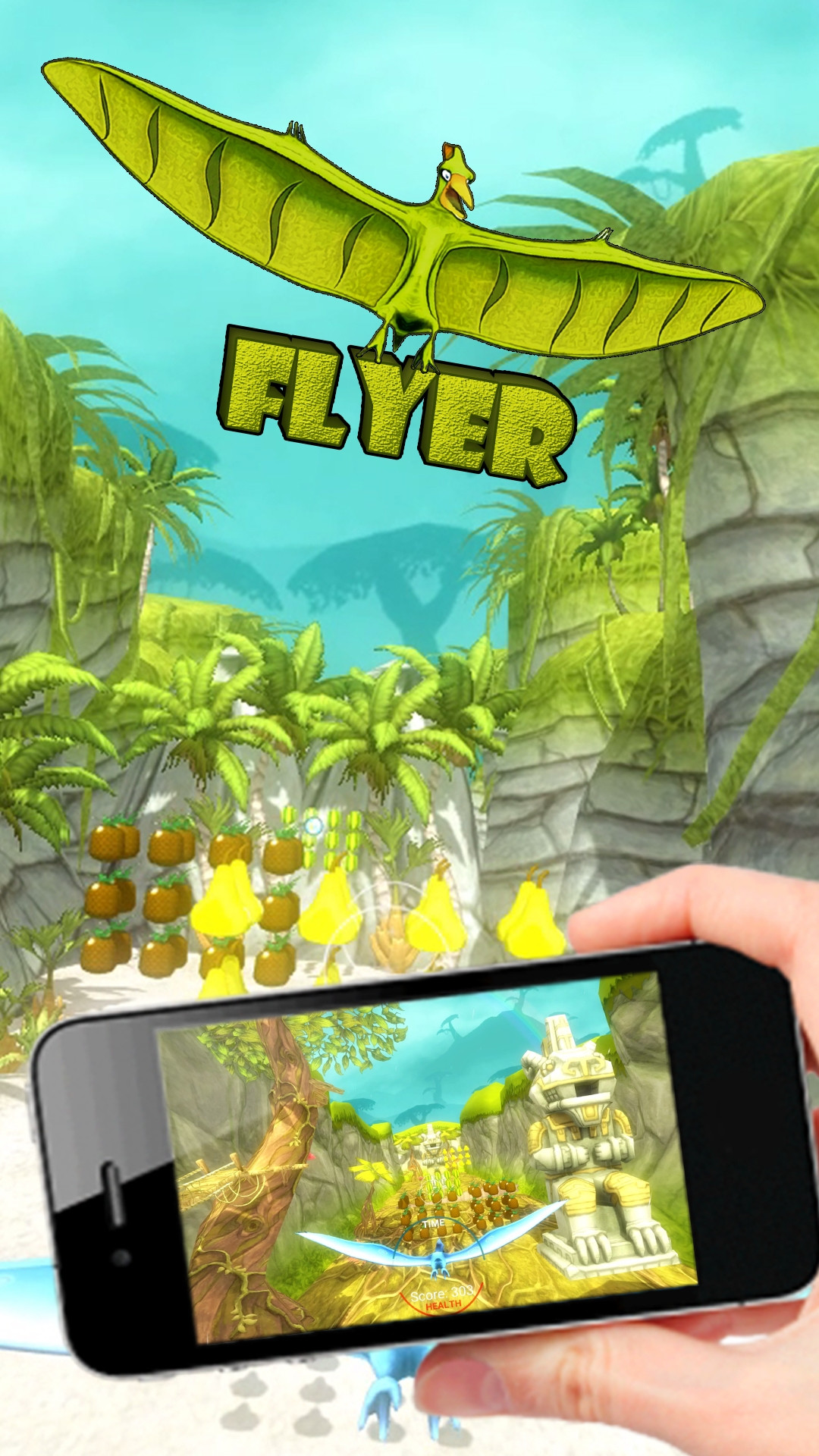 Flyer VR - fantasy 3D sky race (itch) - кадр 2