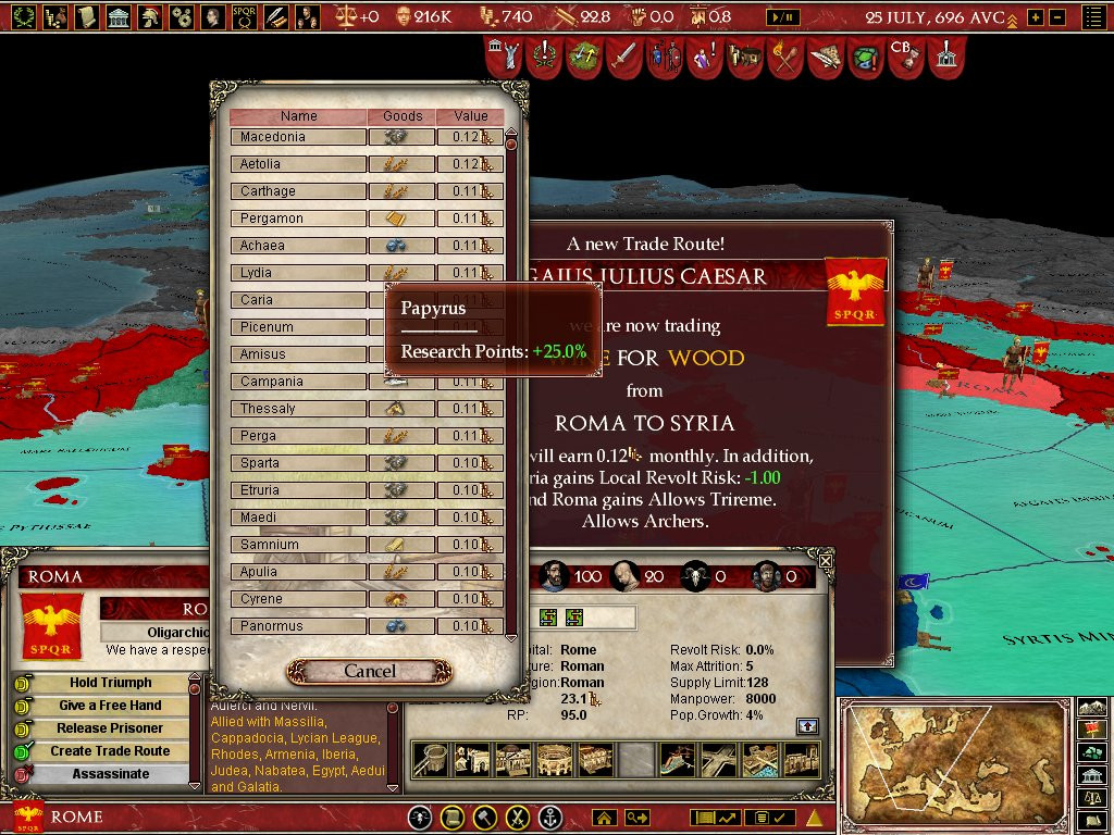 Europa Universalis: Rome - Vae Victis - кадр 8