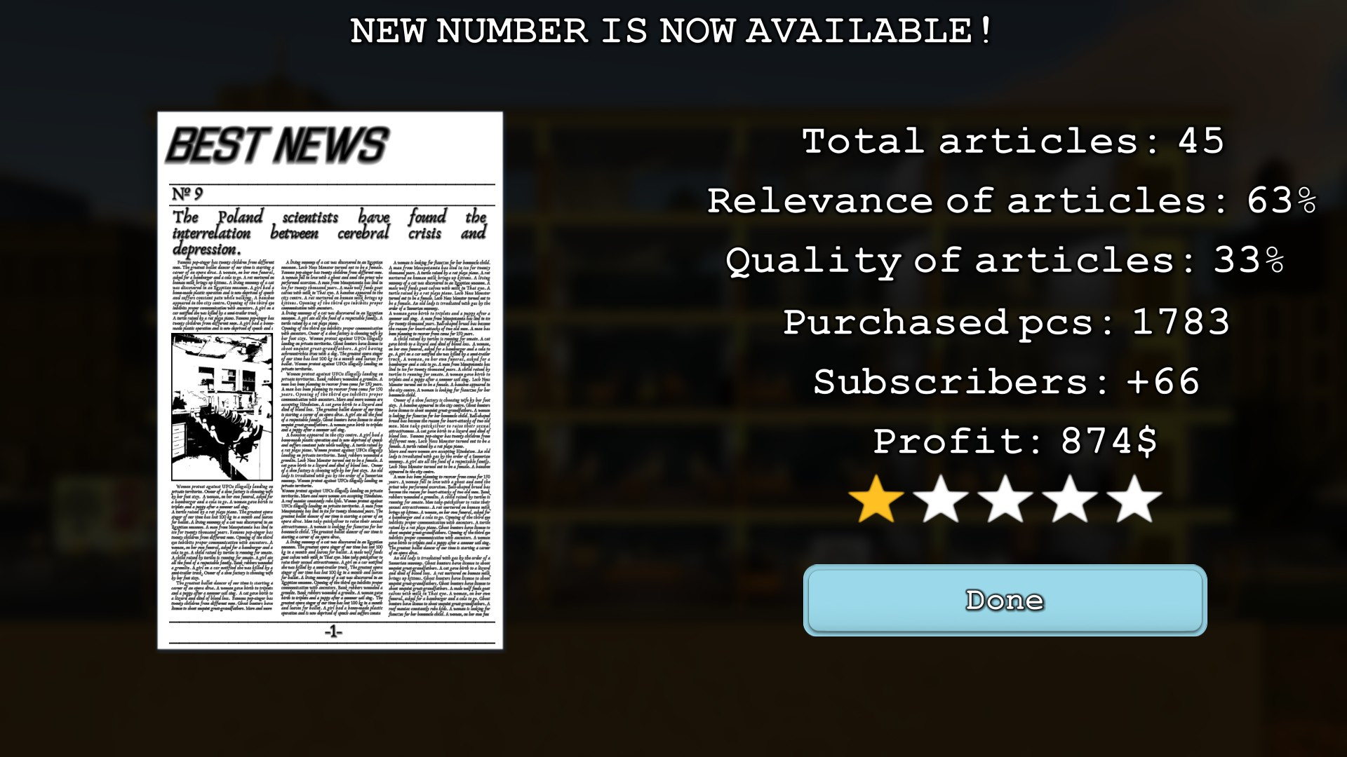 News Tycoon - кадр 5