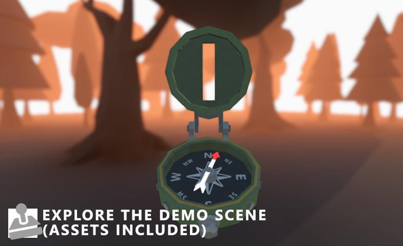 Low Poly Survival Compasses - Forest Demo (itch) - кадр 2