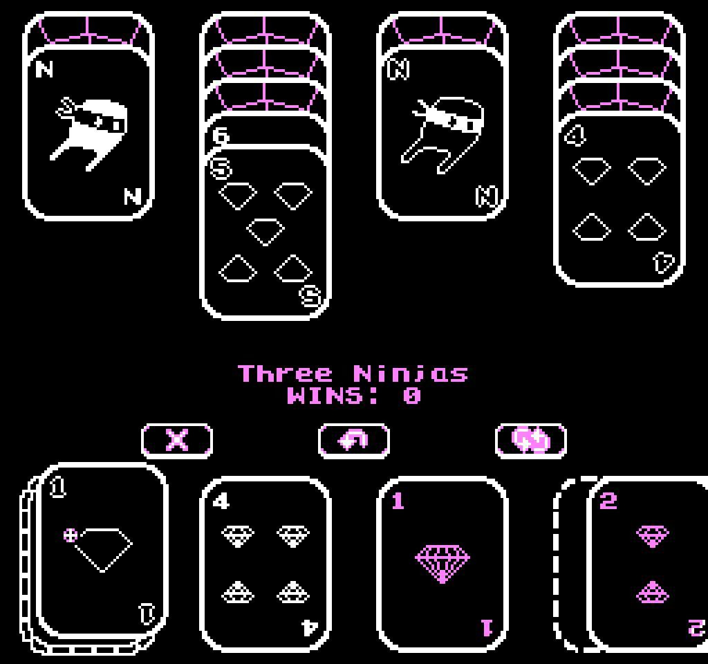 Three Ninjas Solitaire (itch) - кадр 1
