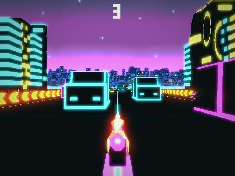 Motorbike Neon City (itch) - кадр 1