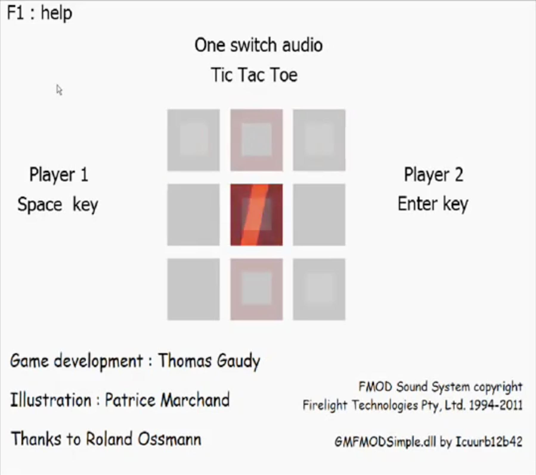 One Switch Audio Tic Tac Toe - кадр 1