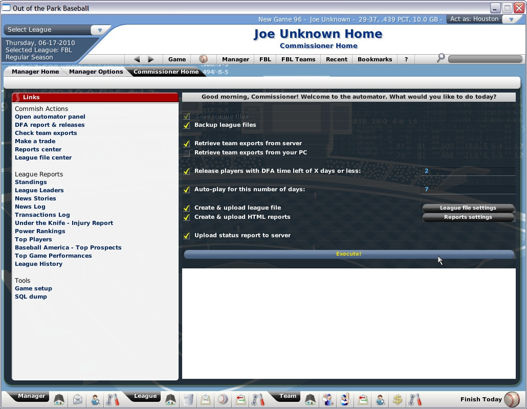 Out of the Park Baseball 2007 - кадр 2