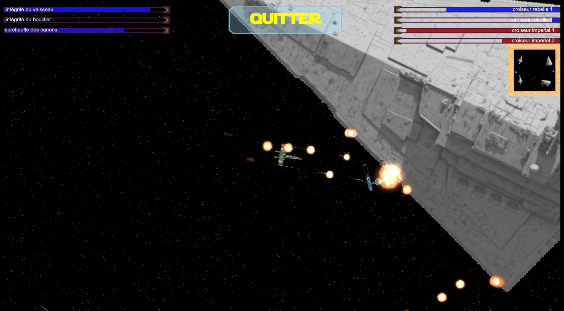Star wars spaceship fight (itch) - кадр 1