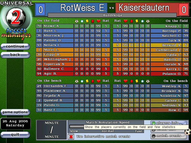 Universal Soccer Manager 2 - кадр 2