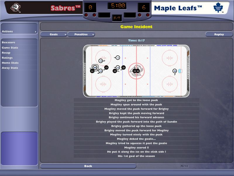 NHL Eastside Hockey Manager 2005 - кадр 6