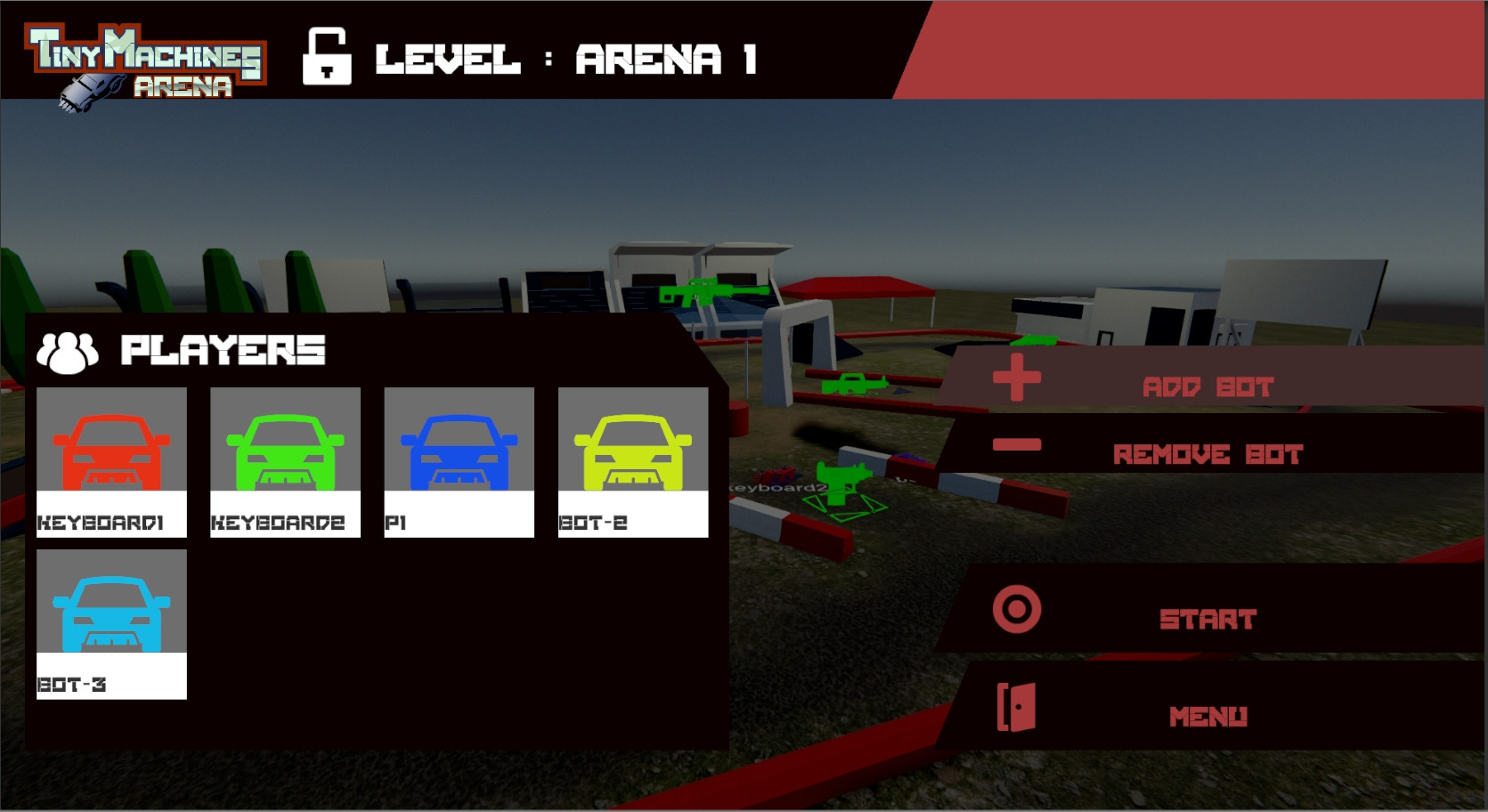 Tiny Machines Arena (itch) - кадр 1