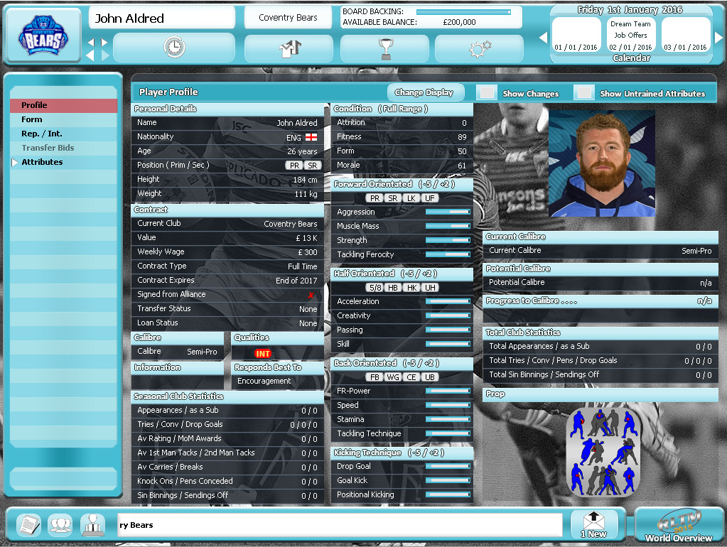 Rugby League Team Manager 2015 - кадр 9