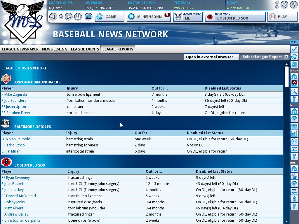Out of the Park Baseball 13 - кадр 9