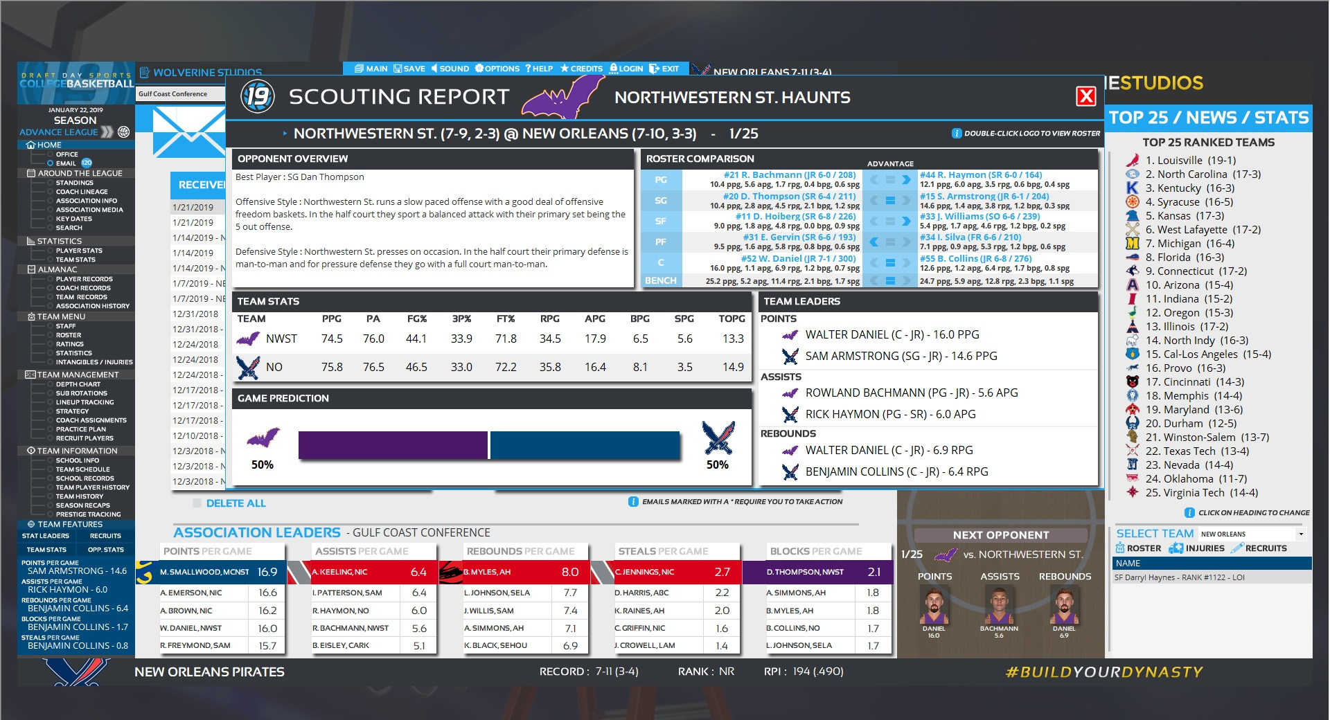 Draft Day Sports: College Basketball 2019 - кадр 2