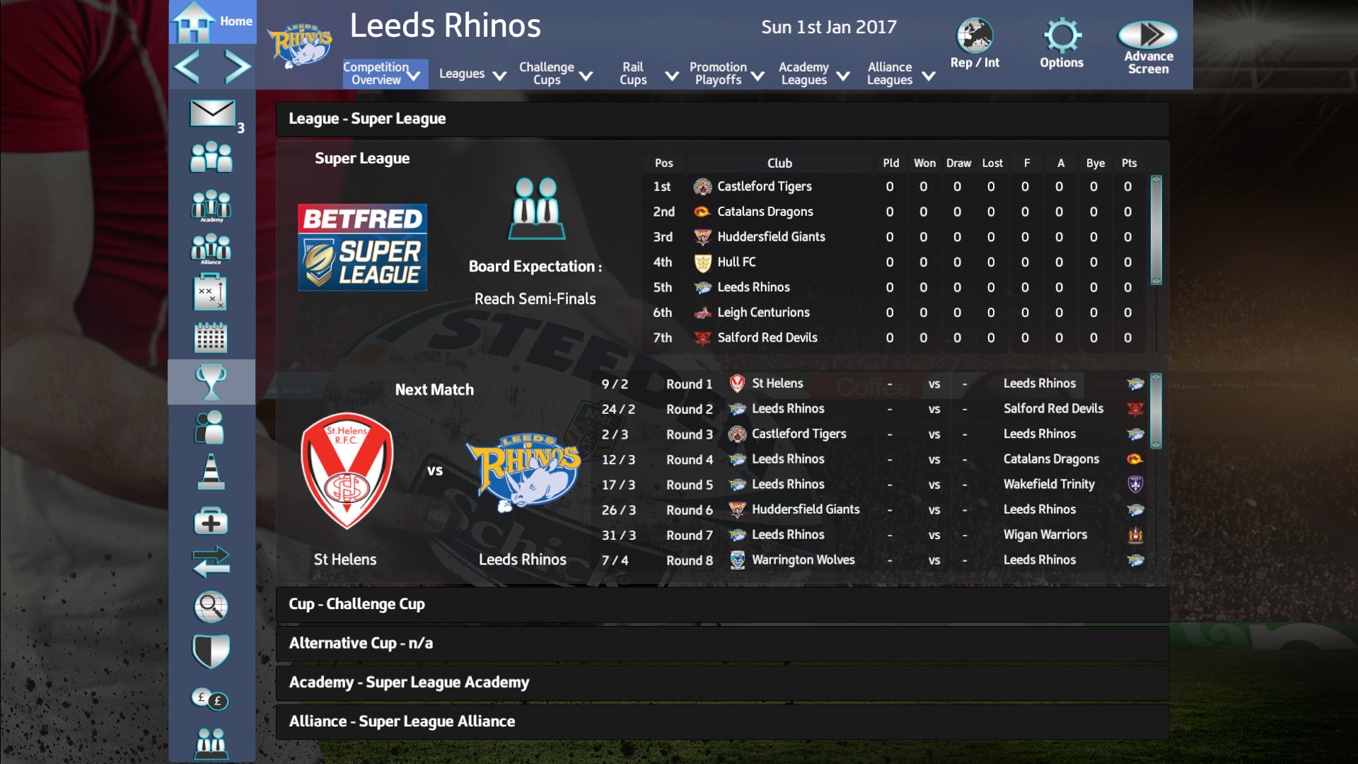Rugby League Team Manager 2018 - кадр 2