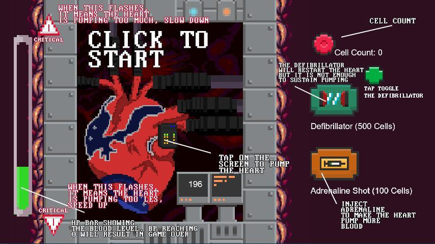 Cardiac Arrest - ClickerJam (itch) - кадр 1