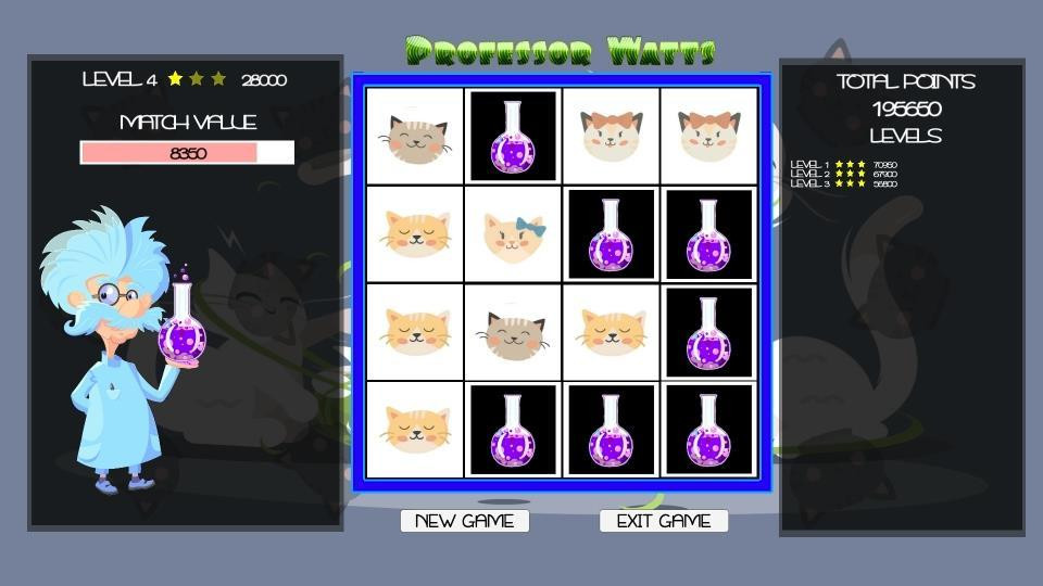 Professor Watts Memory Match: Cats - кадр 3