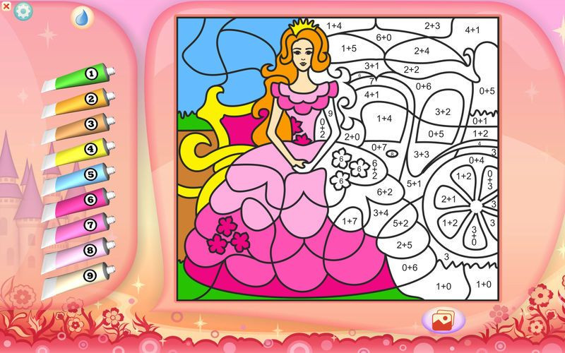 Color by Numbers - Princesses - Free - кадр 1