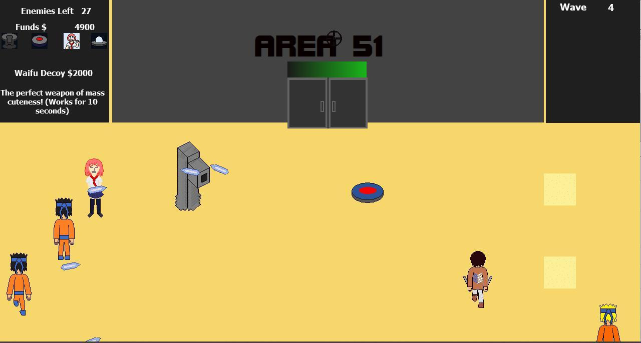 Area 51: Weeb Defense (itch) - кадр 1