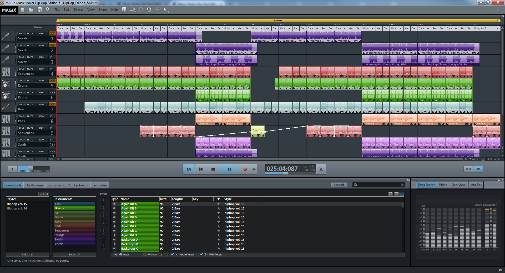MAGIX Music Maker Hip Hop Edition 6 - кадр 1